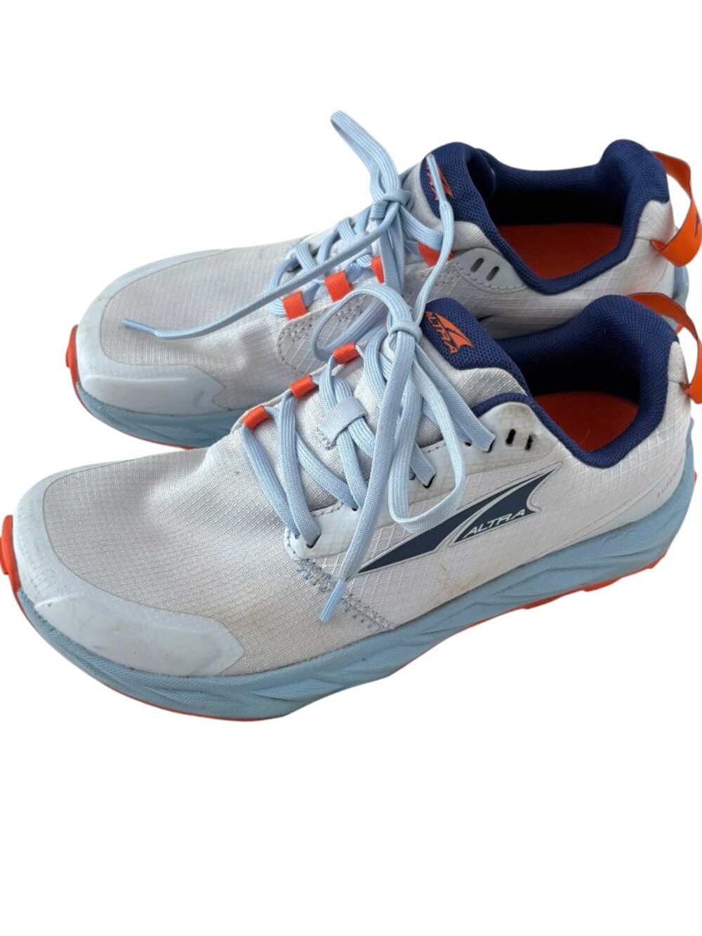 Altra Superior 6 Trail Running Shoes Sz 5.5 Womens Blue Orange Lace Up Sneakers
